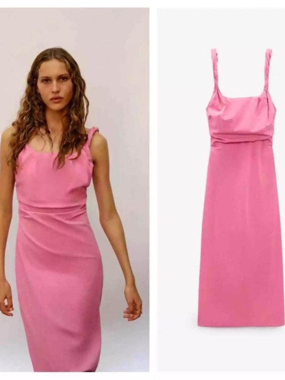 Pink Midi Dress - Zara